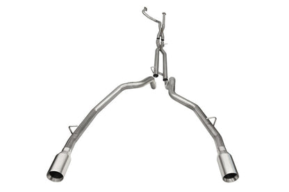 CORSA Performance Corsa 2021-2024 Dodge Ram TRX Crew Cab Baja Catback Exhaust Dual Rear Satin Tip