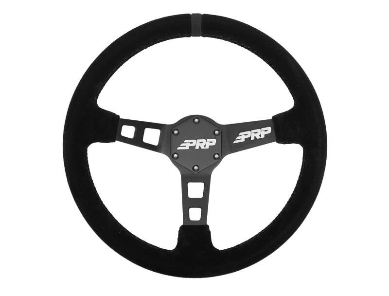 PRP Seats PRP Deep Dish Suede Steering Wheel - Black