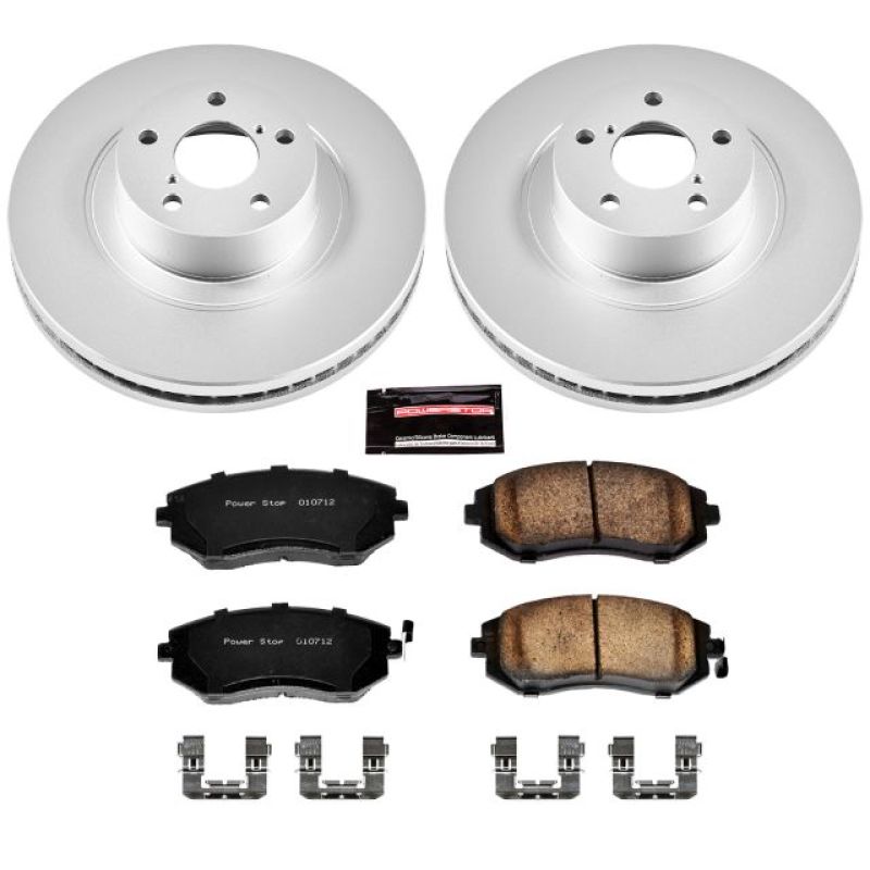 PowerStop Power Stop 04-06 Subaru Baja Front Z17 Evolution Geomet Coated Brake Kit
