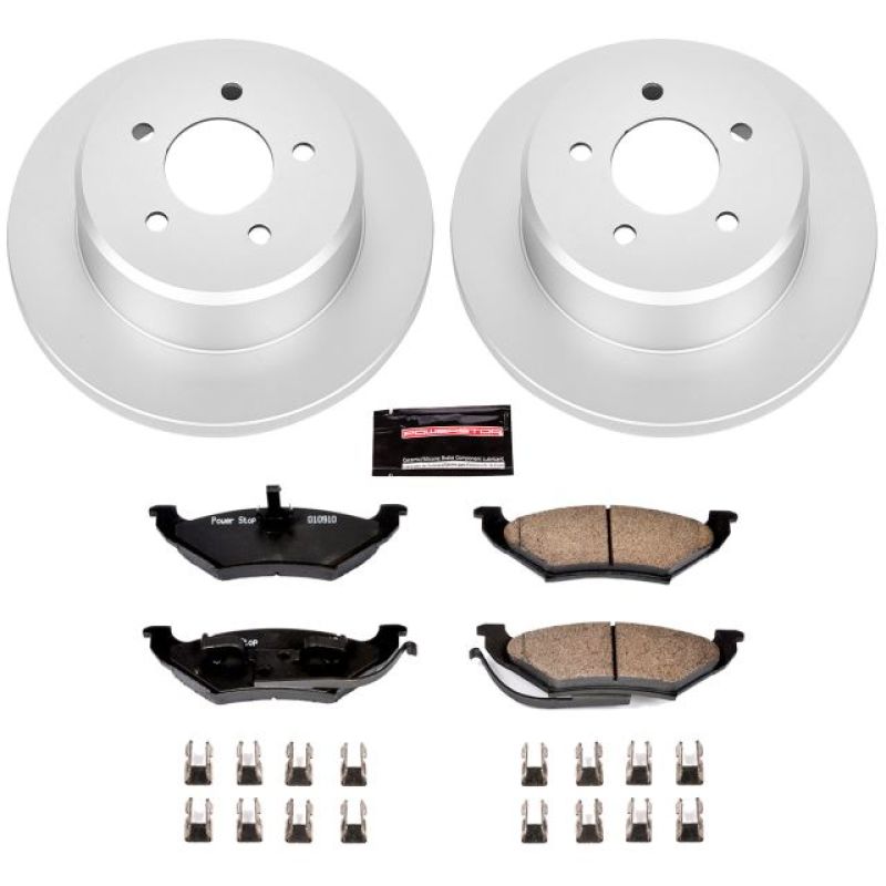 PowerStop Power Stop 97-99 Chrysler Town & Country Rear Z17 Evolution Geomet Coated Brake Kit