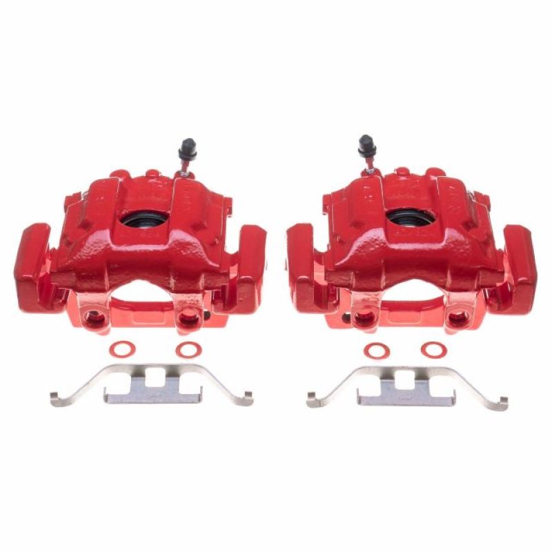 PowerStop Power Stop 1995 BMW 740i Rear Red Calipers - Pair