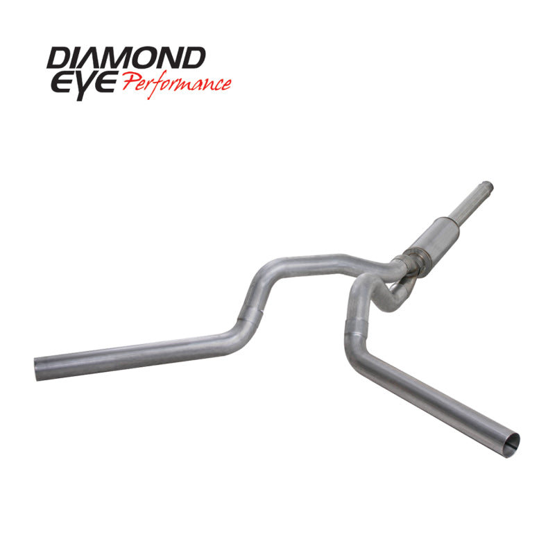 Diamond Eye Performance Diamond Eye KIT 4in Catback DUAL AL: 94-97 FORD 7.3L F250/F350 PWRSTROKE