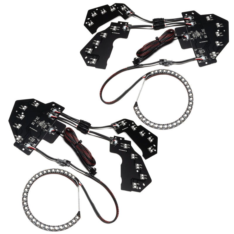 ORACLE Lighting Oracle 18-21 Ford Mustang Dynamic DRL w/ Halo Kit & Sequential Turn Signal - ColorSHIFT