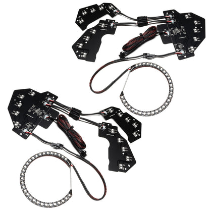 ORACLE Lighting Oracle 18-21 Ford Mustang Dynamic DRL w/ Halo Kit & Sequential Turn Signal - ColorSHIFT