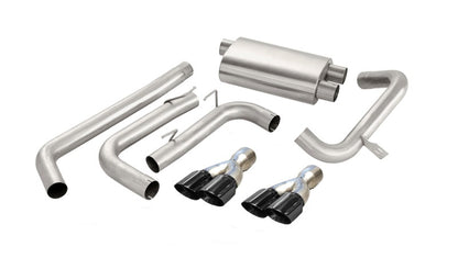 CORSA Performance Corsa 1998-2002 Chevrolet Camaro Convertible Z28 5.7L V8 LS1 Black Tip Sport Cat-Back Exhaust