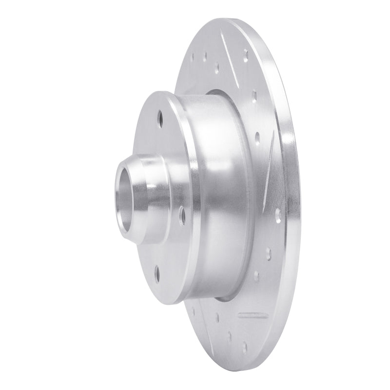 R1 Concepts R1 85-02 Volkswagen CORRADO Rear Right Drilled & Slotted Silver Brake Rotor
