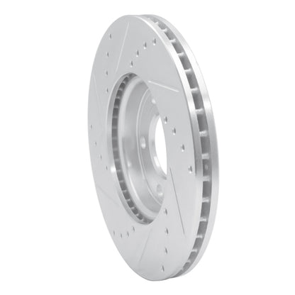 R1 Concepts R1 03-11 Cadillac BLS (Mexico) Front Right Drilled & Slotted Silver Brake Rotor
