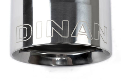 Dinan Double-Walled 4in Clamp-On Exhaust Tip - Polished - 4in Outlet / 3in Inlet