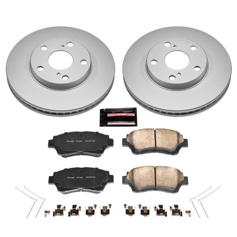 PowerStop Power Stop 92-96 Lexus ES300 Front Z17 Evolution Geomet Coated Brake Kit