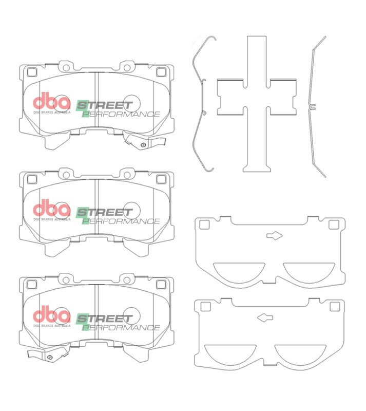 DBA 2022 Lexus LX600 Front SP Performance Brake Pads
