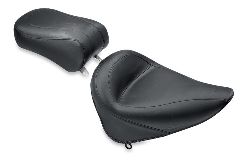 Mustang Motorcycle Mustang 84-06 Harley Standard Rear Tire Standard Touring Solo Seat - Black