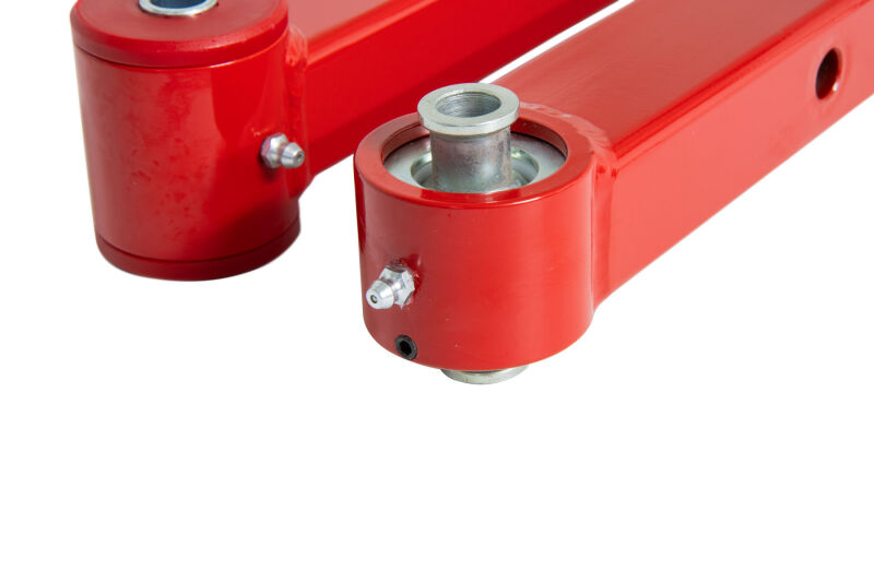 UMI Performance 78-96 GM B-Body Boxed Extended Length Lower Control Arms w/Poly Bushings - Red