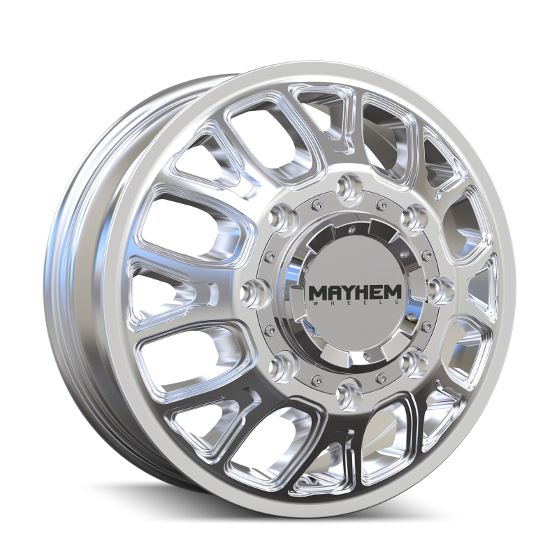 Mayhem 8107D Cogent Dually 17x6.5 8x210 BP 125mm Offset 154.2mm Bore Polished Wheel