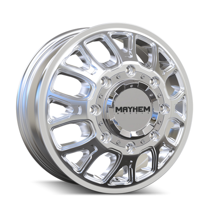 Mayhem 8107D Cogent Dually 17x6.5 8x210 BP -142mm Offset 154.2mm Bore Polished Wheel