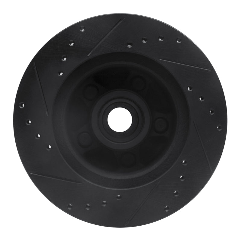 R1 Concepts R1 79-91 Ford Country Squire Front Right Drilled & Slotted Black Brake Rotor
