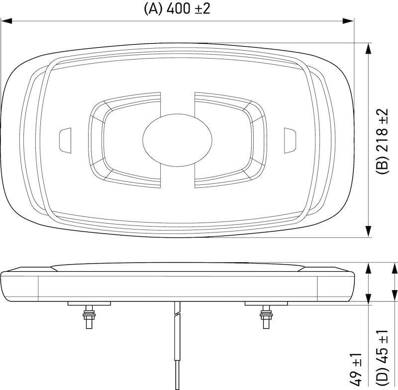 Hella L/Bar Mini 16In Led (Mv Fxd Amber Lens)
