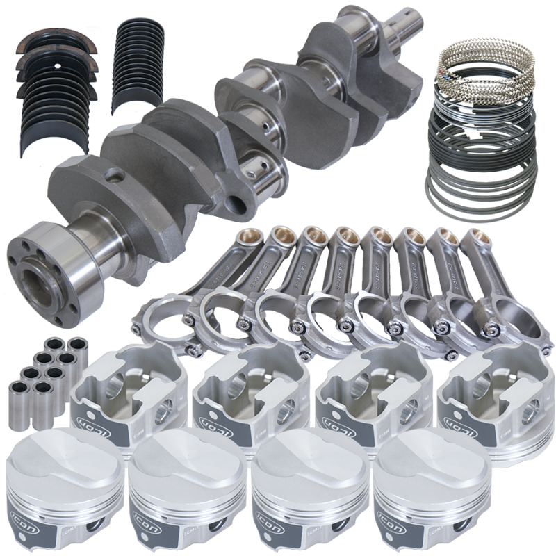 Eagle Chevy 454 1Pc 4.000in Crank 6.135in I-Beam Rod Closed Chamber 4.320in Piston Rotating Assembly