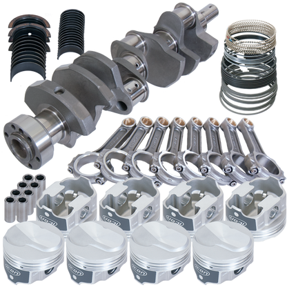 Eagle Chevy 454 1Pc 4.000in Crank 6.135in I-Beam Rod Closed Chamber 4.320in Piston Rotating Assembly