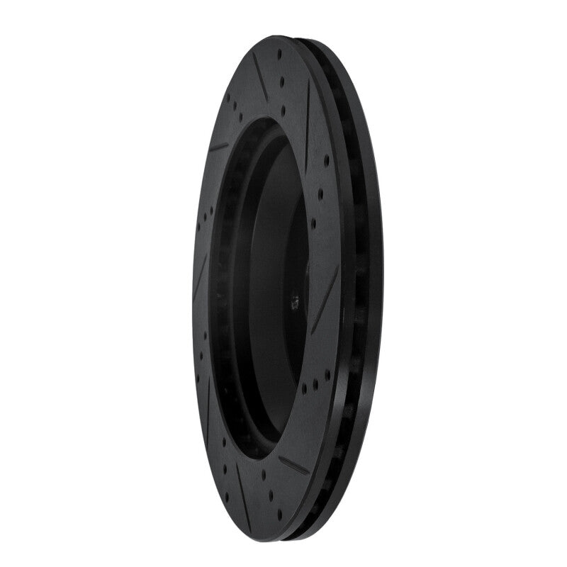 R1 Concepts R1 15-21 Mercedes-Benz S560 Rear Left Drilled & Slotted Black Brake Rotor