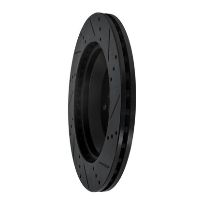 R1 Concepts R1 15-21 Mercedes-Benz S560 Rear Left Drilled & Slotted Black Brake Rotor