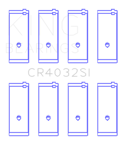 King Engine Bearings King 91-97 / 2000 Toyota Corolla 1.6L 4AGE (Size +0.5mm) SI Series Connecting Rod Bearing Set