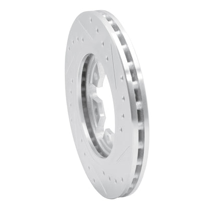 R1 Concepts R1 82-85 Nissan 720 DATSUN Front Left Drilled & Slotted Silver Brake Rotor
