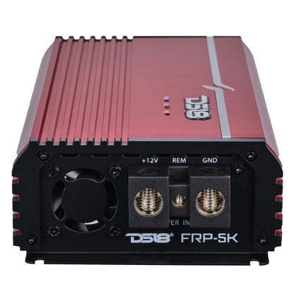 DS18 1-Channel Amp Class D Full-Range Monoblock 5000 Watts RMS/1ohm DPIV1/0 Terminals Included Red