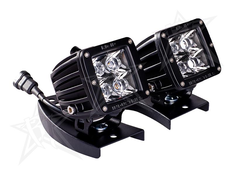 Rigid Industries D-series L Bracket Kit w/Hardware/ Black