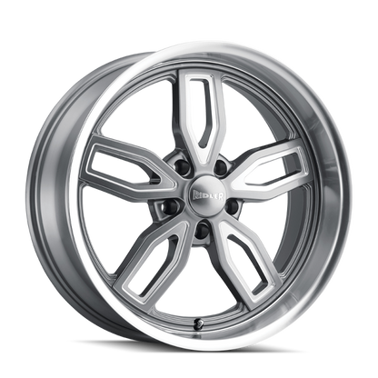 Ridler Wheels Ridler 608 20x10 / 5x114.3 BP / 0mm Offset / 72.62mm Hub Gloss Grey Milled Wheel