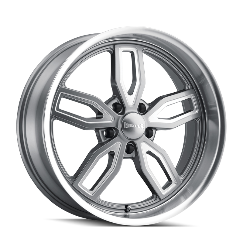 Ridler Wheels Ridler 608 18x9 / 5x114.3 BP / 0mm Offset / 72.62mm Hub Gloss Grey Milled Wheel