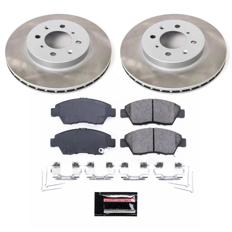 PowerStop Power Stop 03-05 Honda Civic Front Semi-Coated Rotor Kit