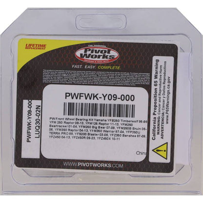 Pivot Works 11-13 Yamaha YFM125 Raptor - Front Wheel Bearing Kit
