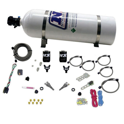 Nitrous Express 92-95 Dodge V8 TBI Dual Nozzle Nitrous Kit (50-125HP) w/15lb Bottle