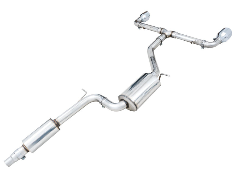 AWE Tuning 2022 VW GTI MK8 Touring Edition Exhaust - Chrome Silver Tips