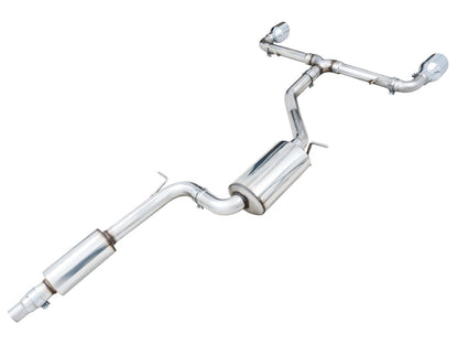 AWE Tuning 2022 VW GTI MK8 Touring Edition Exhaust - Chrome Silver Tips