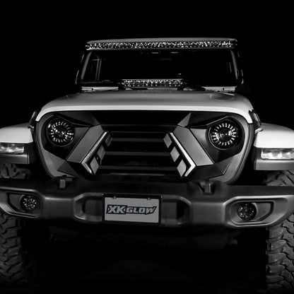 XKGLOW XK Glow JL Wrangler & Gladiator JT XKCHROME LED Grill Kit (Dual Mode)