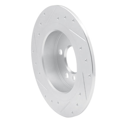 R1 Concepts R1 14-25 BMW 220i (Mexico) Rear Right Drilled & Slotted Silver Brake Rotor