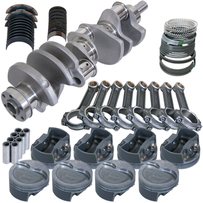 Eagle Ford 351W 4.000in Crank 6.250in I-Beam Rods -26cc Inv Dome 4.030in Pistons Rotating Assembly