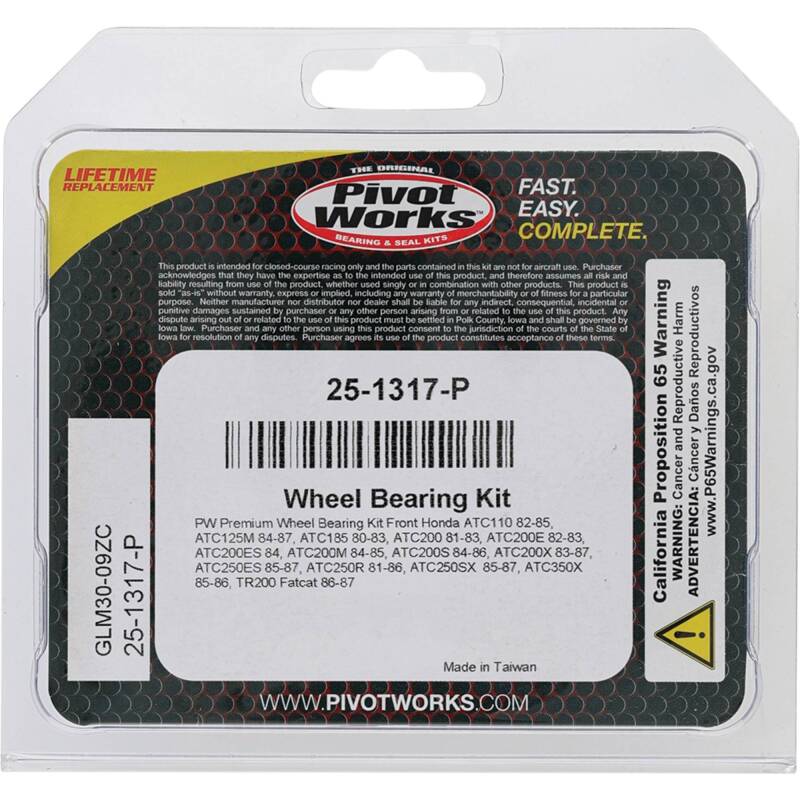 Pivot Works Premium Wheel Bearing