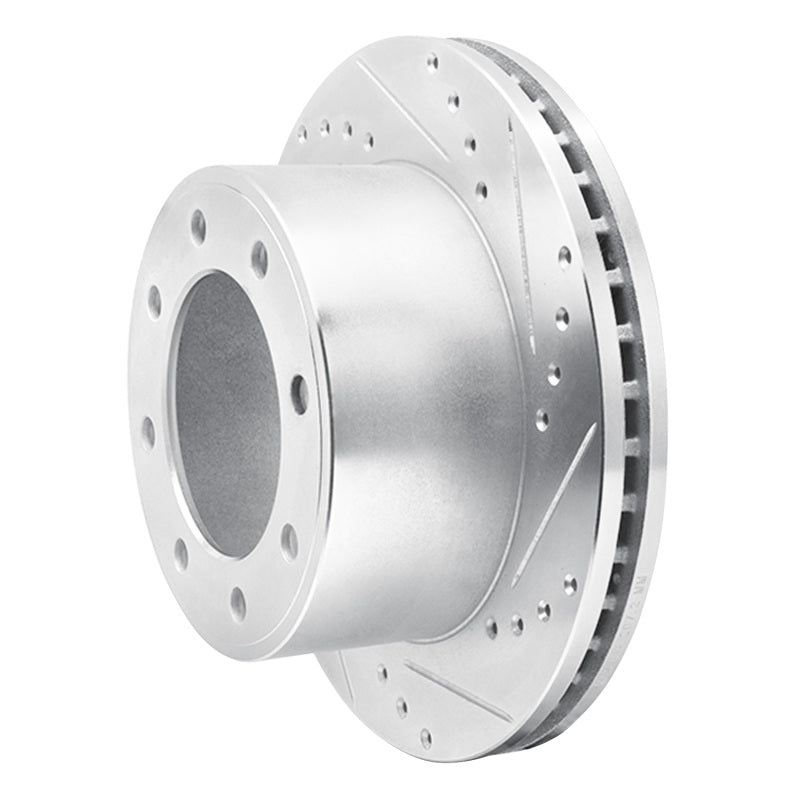 R1 Concepts R1 05-12 Ford F-250 4WD (Super Duty) Rear Right Drilled & Slotted Silver Brake Rotor
