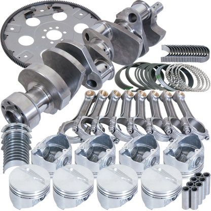 Eagle Chevy LT1350 1Pc 3.750in Crank 5.700in I-Beam Rods 4.040in Pistons 168 Tooth FP Blncd Assembly