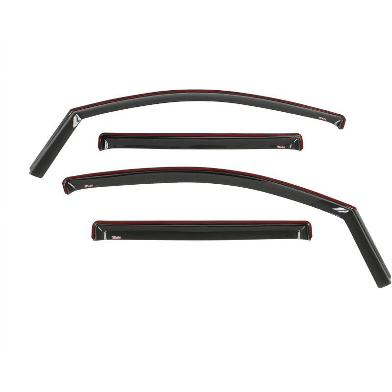 Westin 2016-2018 Nissan Titan XD/Titan In-Channel Wind Deflector 4pc - Smoke