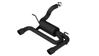 Borla 2018 Jeep Wrangler JL/JLU 3.6L 2DR/4DR ATAK SS Axle Back Black Coated Exhaust w/3.5in Tips