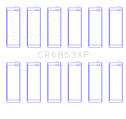King Engine Bearings BMW S50B32 (Size .026) Connecting Rod Bearings (Set of 6)