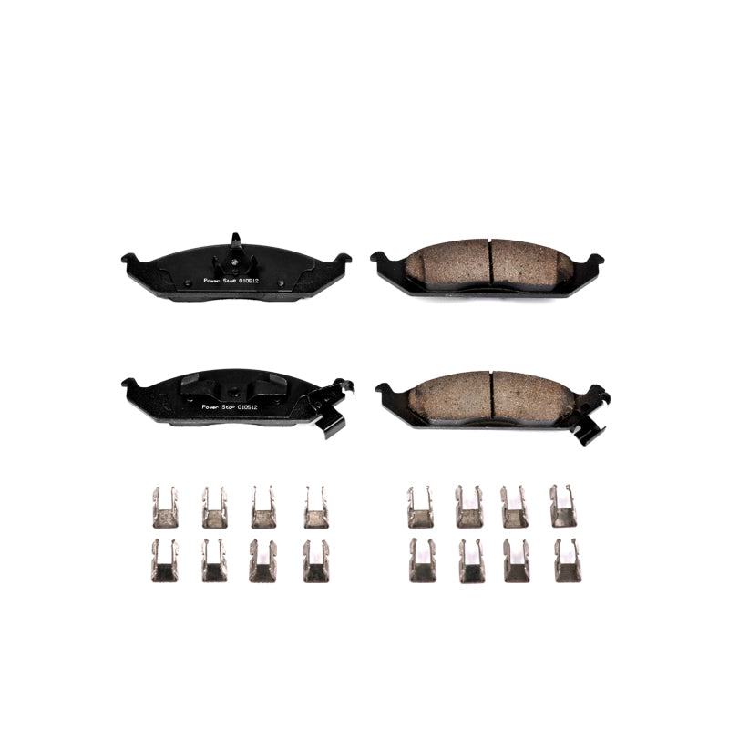 PowerStop Power Stop 95-00 Chrysler Cirrus Front Z17 Evolution Ceramic Brake Pads w/Hardware