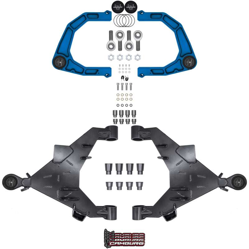 Camburg 22-25 Toyota Tundra 2WD/4WD Blue KINETIK Uniball Trail Series LT Kit w/ Billet XJ UCA