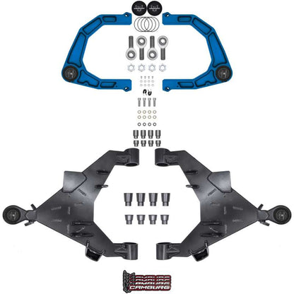 Camburg 22-25 Toyota Tundra 2WD/4WD Blue KINETIK Uniball Trail Series LT Kit w/ Billet XJ UCA
