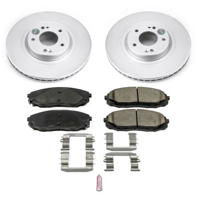 PowerStop Power Stop 15-19 Kia Sedona Front Z17 Evolution Geomet Coated Brake Kit