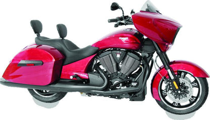 Mustang Motorcycle Mustang 10-17 Victory Cross Roads, Cross, Hard-Ball, Magnum Touring 1PC Seat w/DBR - Black