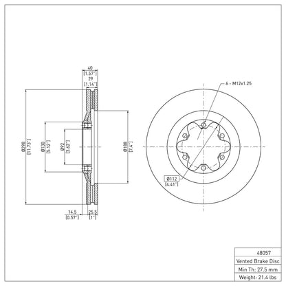 DFC 09-12 Chevrolet Colorado Front Brake Rotor